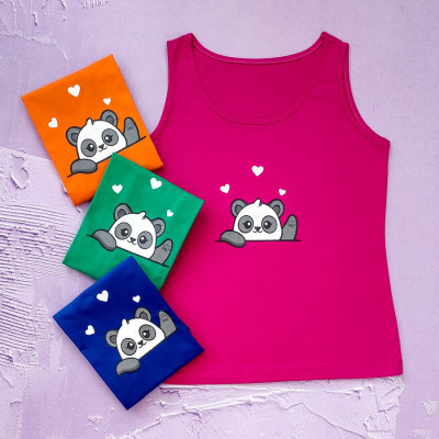 تاپ زنانه طرح پاندا