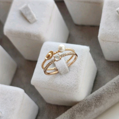 انگشتر زنانه و دخترانه ژوپینگ فری سایز-148868