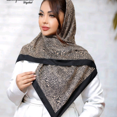 روسری نخی سیااسکارف، قواره 100، کد 3073