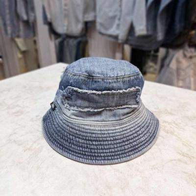 کلاه باکت آبی روشن 2 رو ساده و مدل دار