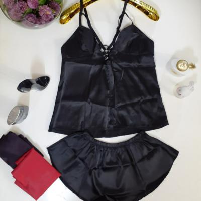 ست تاپ و شورت ساتن Elesa کد 222-138971