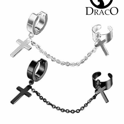 پیرسینگ صلیب ایرکاف دار (دخترانه و پسرانه)