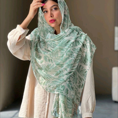 شال نخ پنبه وارداتی مدل ساموئل مناسب بهار و تابستان