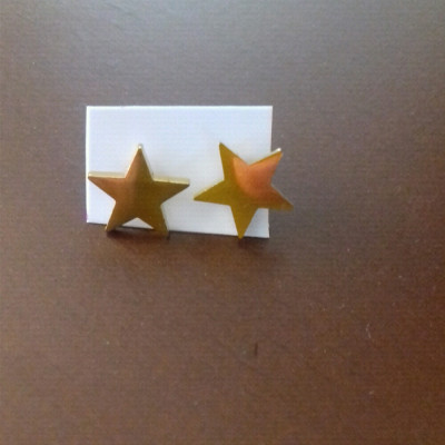 گوشواره استیل طلایی مدل ستاره