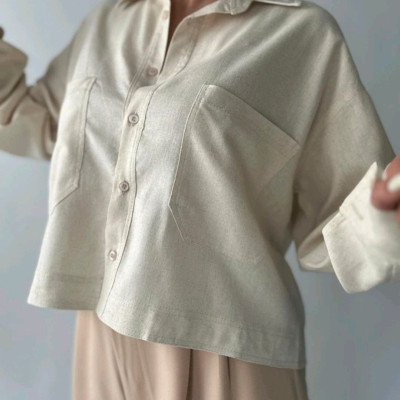 شومیز بیسیک زنانه مدل کراپ سایز 38 الی 44-142796