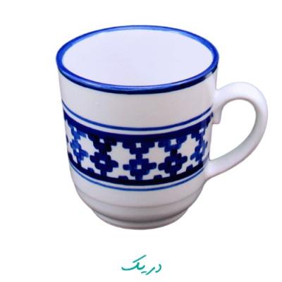 لیوان دسته‌دار نقش زیلو