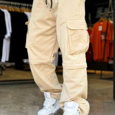 شلوار کارگو کتان