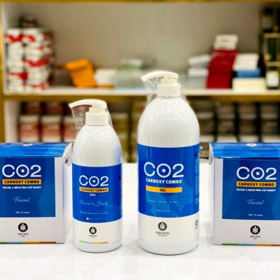 ژل کربوکسی تراپی ریب اسکین co2 اصل کره 750 میل ribeskin