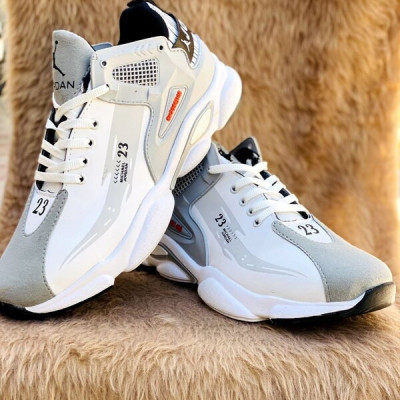 کفش جردن 23 مردانه سفید طوسی-141140