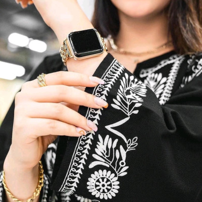 پیراهن ساحلی زنانه بلند لنین طرحدار-149013