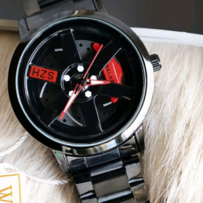 ساعت مچی مردانه صفحه متحرک چرخان طرح رینگ BMW