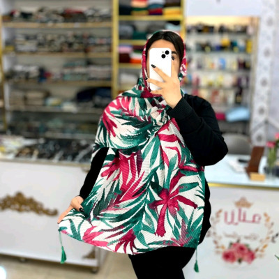 شال پلیسه منگوله دار سبک و لطیف وارداتی