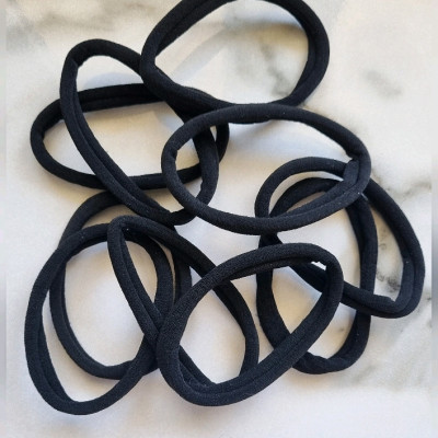 کش مو مشکی ساده سایز بزرگ