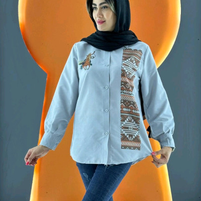 مانتو دخترانه داکرون سنتی مدل سنتی کوتاه