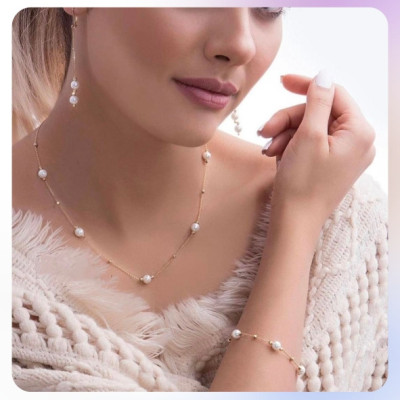 سرویس مروارید استیل رنگ ثابت ضدحساسیت