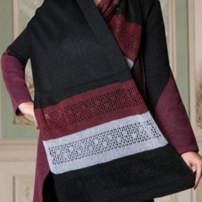 شال بافت پاییزه زنانه دخترانه