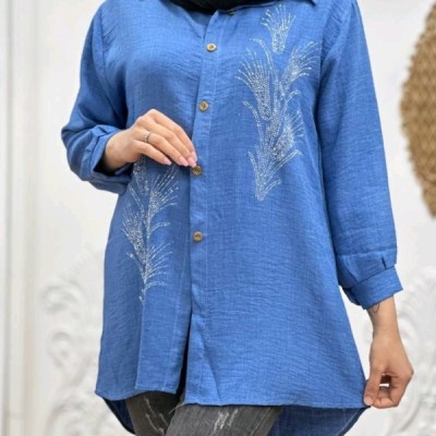 مانتو مجلسی شانتون مدل مانتو شانتون مجلسی نگین کوب