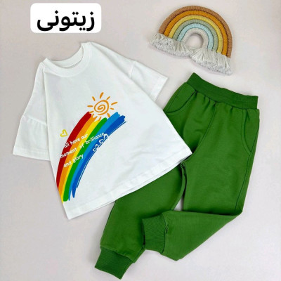 ست اسپرت رنگین کمان