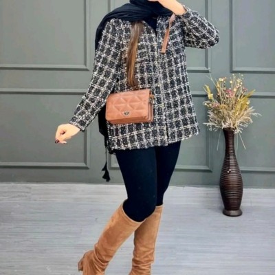 مانتو اسپرت شنل بافت-144487