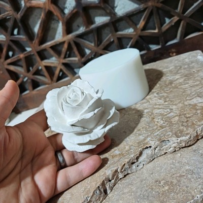 قالب سیلیکونی گل رز ظریف قطر 8 سانت