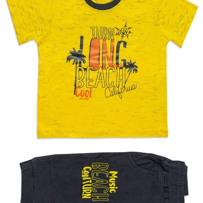 تیشرت و شلوارک پسرانه نخل کالیفرنیا سایز35تا50مناسب 2تا5سال درpikmode