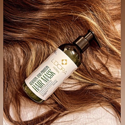 ماسک گیاهی پروتئینه و کراتینه موی سر لدورا هربال 200 میلی لیتر