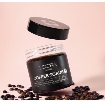 اسکراب قهوه صورت و بدن لدورا هربال