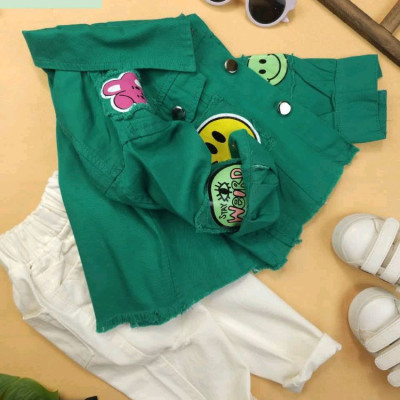 کراپ کت کتان تک دخترانه star welrd-135244