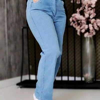 شلوار نیم بگ تا سایز بزرگ جنس جین نیل از سایز 38تا52