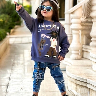 بلوز بچگانه استین فینگر دار اسپورت