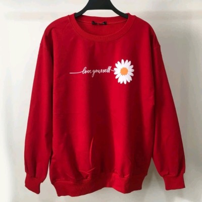 بلوز دورس قرمز طرح بابونه