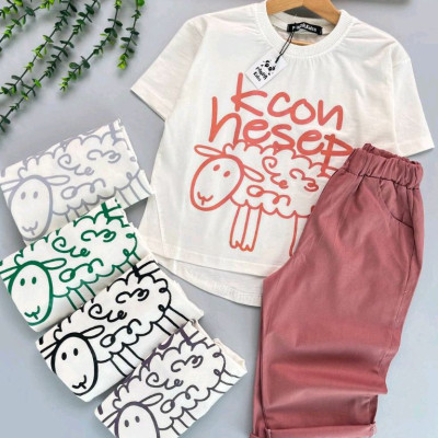 ست کراپ و شلوار برمودا