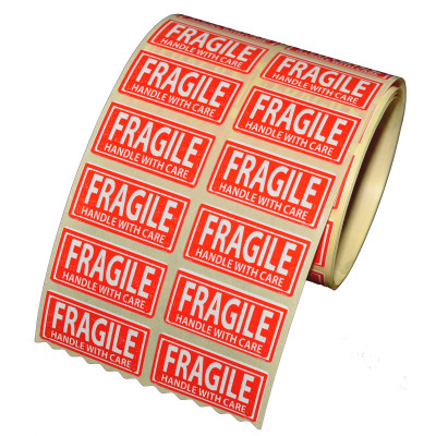 برچسب هشدار آسانکار طرح شکستنی کد FE2 بسته 200 عددی سایز 2×4 سانتیمتر