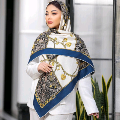 روسری نخی برشکا، قواره 130، کد 204-141822