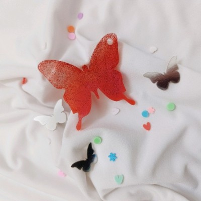 آویز پین دار جاکلیدی پروانه ای