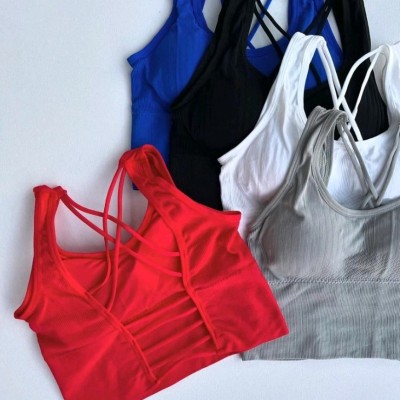 نیم تنه ورزشی زنانه پشت بندی کاپ دار اورجینال