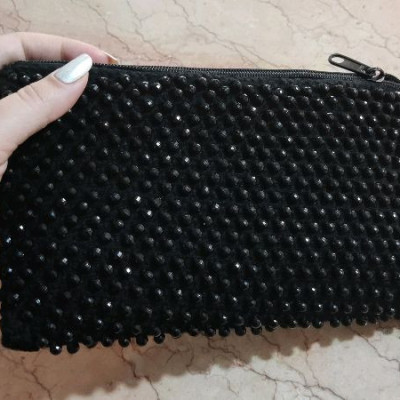 کیف بافتنی مرواریدی