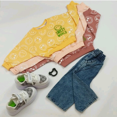 کراپ و شلوار لی دخترانه