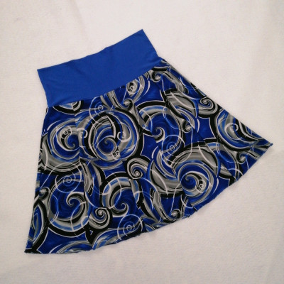 دامن ریون طرح دار-142855