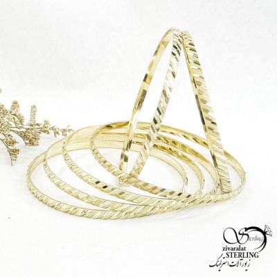 النگو طلاروس 3 میل طرح خطی کد 14204