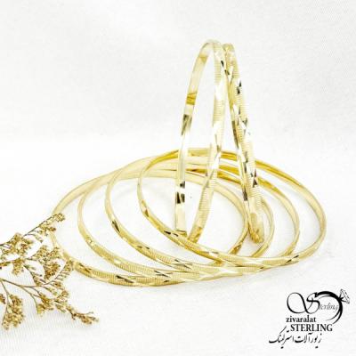 النگو برند طلاروس 3میل طرح طلا کد 14212