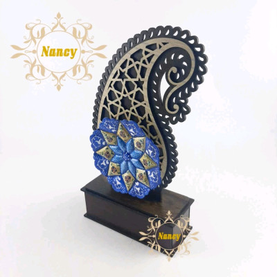 تندیس میناکاری طرح بته جقه