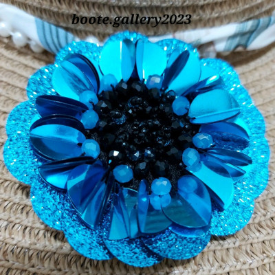 گل سینه طرح آفتابگردان