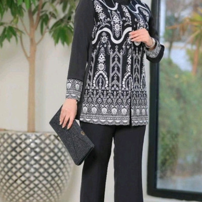 مانتو کتی زنانه کرپ کرپ مازراتی مدل کتی