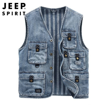 جلیقه جین مردانه برند جیپ