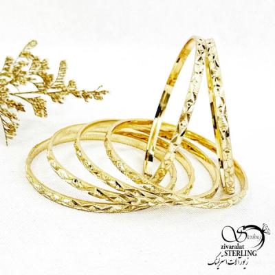 النگو طلاروس بچه گانه 3میل طرح لوزی کد 14230