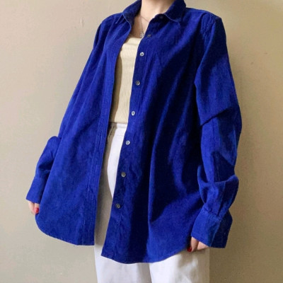 شومیز مانتویی مخمل کبریتی-142795