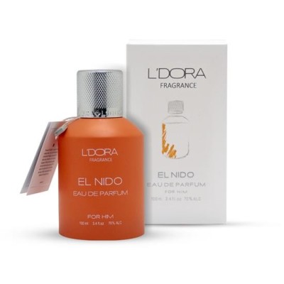 ادوپرفیوم مردانه مدل EL NIDO لدورا فرگرنس 100 میلی‌لیتر