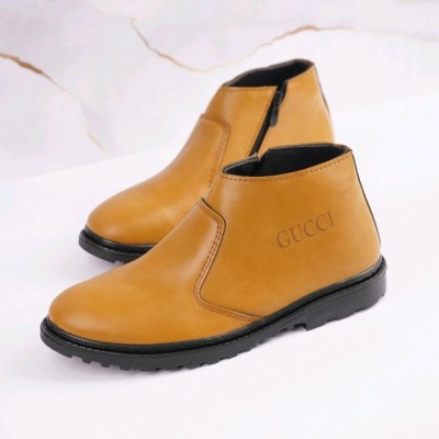 نیم بوت مردانه گوچی کرم مدل SAMI-156919