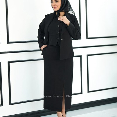 ست سه تیکه کت دامن مجلسی